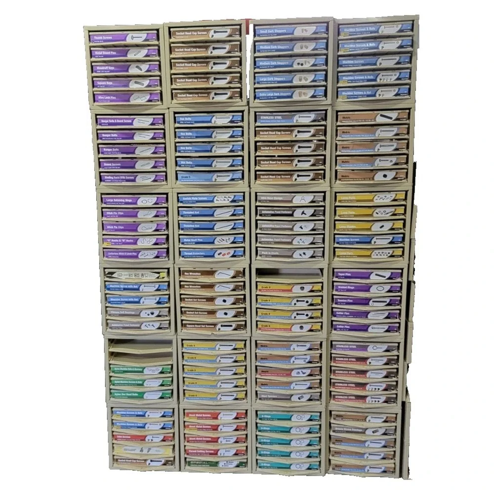 Hillman Hardware Storage Cabinet 3 Drawer Bins Steel Organizer Lego, Parts,etc..